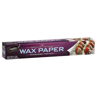Signature SELECT Microwaveable Non Stick Paper Wax 75 Sq. Ft. - Each