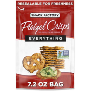 Snack Factory Everything Pretzel Crisps - 7.2 Oz