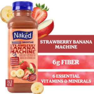 Naked Juice Smoothie Pure Fruit Strawberry Banana - 15.2 Fl Oz