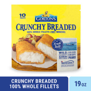 Gorton's Crunchy Breaded Fish Fillets Bag 10 Count
