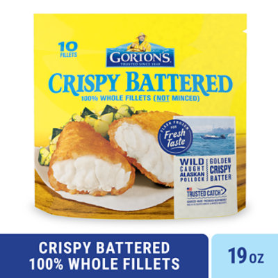 Gorton's Crispy Battered Fish Fillets Bag 10 Count