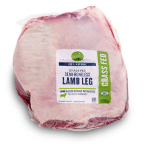 Open Nature Lamb Leg Semi Boneless Whole Imported - 4 Lb