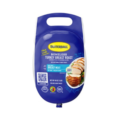 Butterball All Natural Boneless Turkey Breast Roast Frozen - 3 Lb