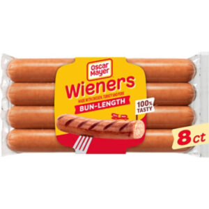 Oscar Mayer Bun-Length Wieners Hot Dogs 8 Count