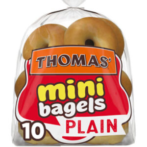 Thomas' Plain Mini Bagels 10 Count - 15 Oz