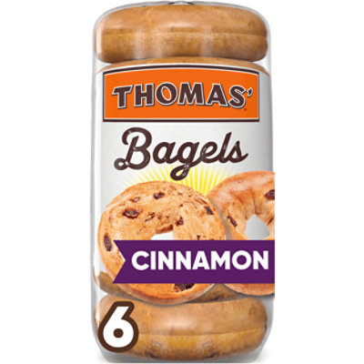 Thomas' Cinnamon Raisin Bagels 6 Count - 20 Oz