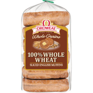 Oroweat 100% Whole Wheat English Muffins - 12.5 Oz