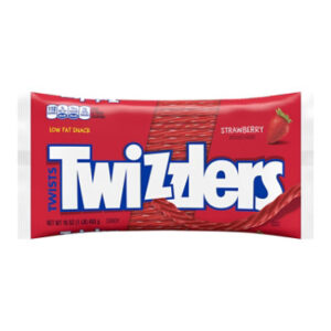 TWIZZLERS Twists Strawberry Flavored Licorice Style Chewy Candy in Bag - 16 Oz