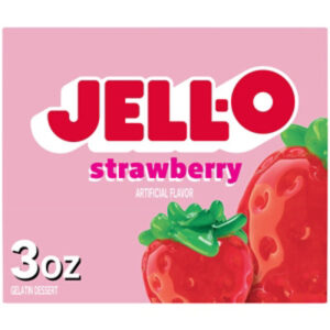 Jell-O Strawberry Artificially Flavored Gelatin Dessert Mix - 3 Oz