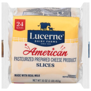 Lucerne Cheese Slices American - 24 - 0.67 Oz