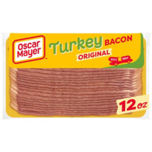 Oscar Mayer Gluten Free Turkey Bacon with 58% Less Fat & 57% Less Sodium - 12 Oz