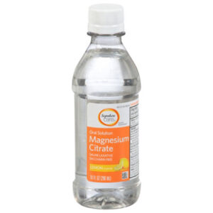 Signature Select/Care Magnesium Citrate Oral Solution Saline Laxative Lemon Flavor - 10 Fl. Oz.