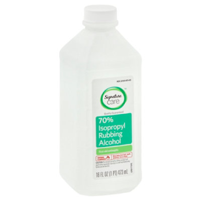 Signature Select/Care Alcohol Isopropyl Rubbing 70% First Aid Antiseptic - 16 Fl. Oz.