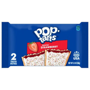 Pop-Tarts Toaster Pastries Frosted Strawberry Breakfast Foods 2 Count - 3.3 Oz