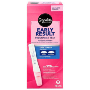 Signature Select/Care Pregnancy Test Early Result Easy to Read - 2 Count