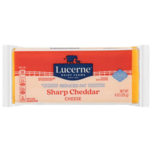Lucerne Cheese Sharp Cheddar Reduced Fat - 8 Oz