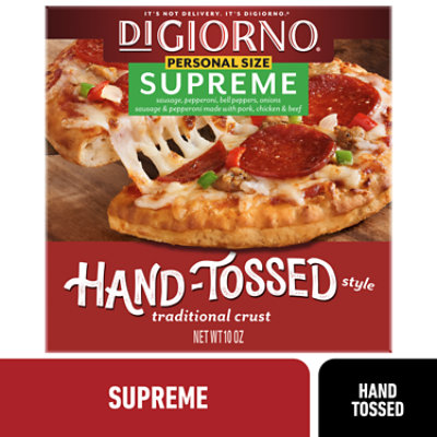 DiGiorno Supreme Hand Tossed Style Traditional Crust Frozen Personal Pizza - 10 Oz