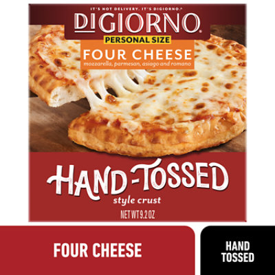 DiGiorno Four Cheese Hand Tossed Style Traditional Crust Frozen Personal Pizza - 9.2 Oz