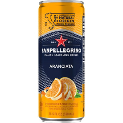 Sanpellegrino Aranciata Sparkling Orange Beverage In Can - 11.15 Fl. Oz.