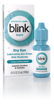 Blink Tears Eye Drops Lubricating Mid-Moderate Dry Eye - 0.5 Fl. Oz.