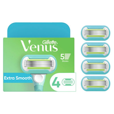 Gillette Venus Extra Smooth Womens Razor Blade Refills - 6 Count