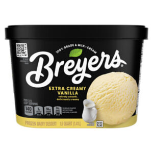 Breyers Extra Creamy Vanilla Frozen Dairy Dessert - 48 Oz