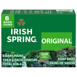Irish Spring Deodorant Soap Bars Original - 8-3.75 Oz