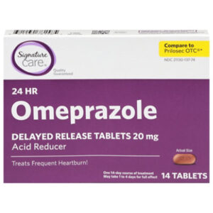Signature Select/Care Omeprazole Acid Reducer Delayed Release 20mg Tablet - 14 Count