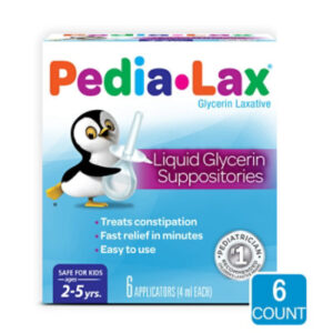 Fleet Pedia-Lax Liguid Glycerin Suppositories - 6 Count