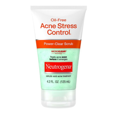 Neutrogena Acne Stress Control Power-Clear Scrub Oil-Free - 4.2 Fl. Oz.