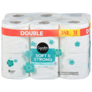 Signature Select Bath Tissue Soft And Strong Double - 12 Count