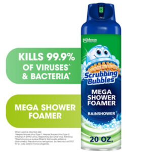 Scrubbing Bubbles Mega Shower Foamer Rainshower Bathroom Disinfectant Aerosol - 20 Oz