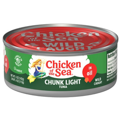 Chicken of the Sea Chunk Light Tuna in Oil - 5 Oz