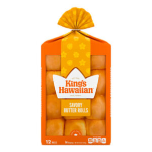 King's Hawaiian Savory Butter Rolls 12 Count - 12 Oz