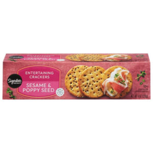 Signature SELECT Crackers Entertaining Sesame & Poppy Seed - 8 Oz