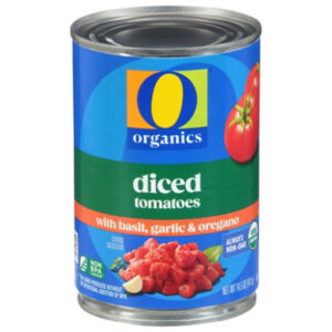 O Organics Tomatoes Diced In Tomato Juice With Basil Garlic & Oregano - 14.5 Oz