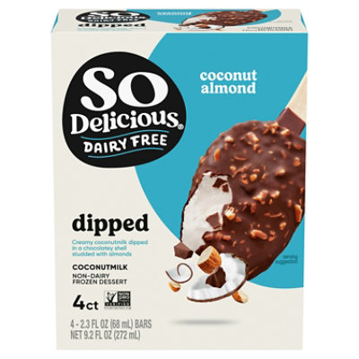 So Delicious Dairy Free Coconut Almond Coconut Milk Frozen Dessert Bar - 4-2.3 Oz