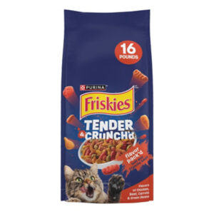 Purina Friskies Tender & Crunch'd With Chicken Beef Carrots & Green Beans - 16 Lb