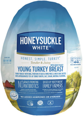 Honeysuckle White Turkey Breast Whole Bone In Frozen - 8 Lb