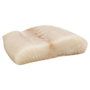 Fish Halibut Steak Previously Frozen Service Case - 0.75 Lb