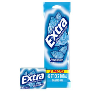 Extra Peppermint Sugar Free Chewing Gum - 3-15 Count