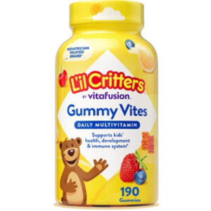 Lil Critters Vitamins Gummy Vites Complete Multivitamin Natural Fruit Flavors - 190 Count