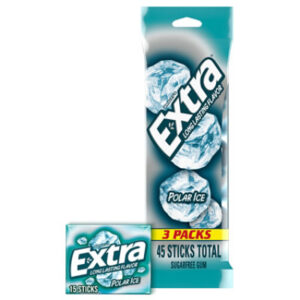 Extra Polar Ice Sugar Free Chewing Gum - 3-15 Count