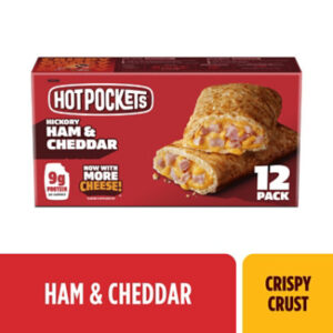 Hot Pocket Ham And Cheese Crispy Crust Sandwiches Box 12 Count - 54 Oz