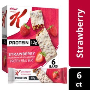 Kelloggs Special K Protein Meal Bars Strawberry 12g Protein Snacks 6 Count - 9.5 Oz