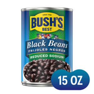 Bush's Reduced Sodium Black Beans - 15 Oz