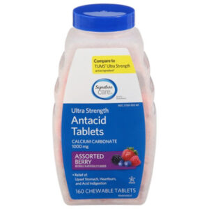 Signature Select/Care Antacid Ultra Strength Berry Flavor Chewable Tablets - 160 Count