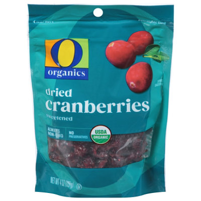 O Organics Cranberries Dried - 4 Oz