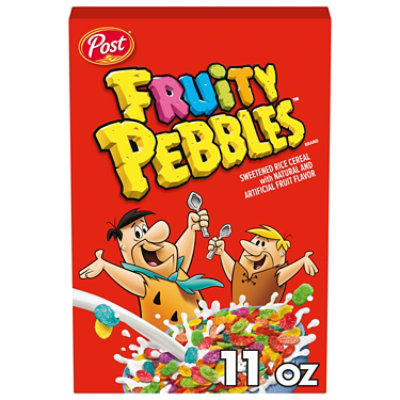 Post Fruity PEBBLES Gluten Free Breakfast Cereal Kids Snacks - 11 Oz