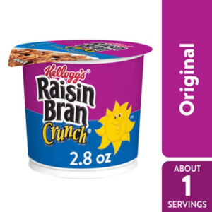 Raisin Bran Crunch Breakfast Cereal Cup Fiber Cereal Original - 2.8 Oz